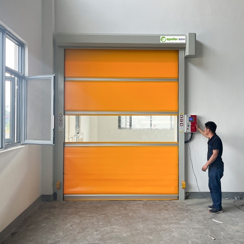 pvc自动快速卷帘门